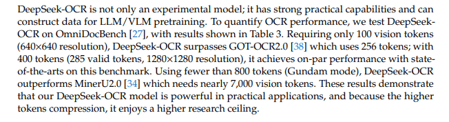 Deepseek OCR 可在单张 A100 GPU 上每天处理 20 万页。